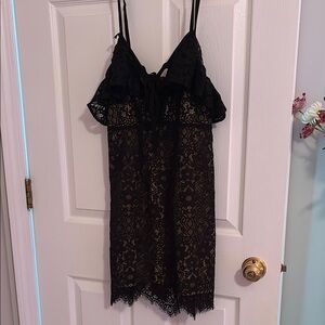 For love and lemons Elegant Black Lace Chemise